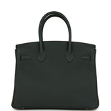 Hermes Birkin 30 Vert Mangrove Togo Gold Hardware