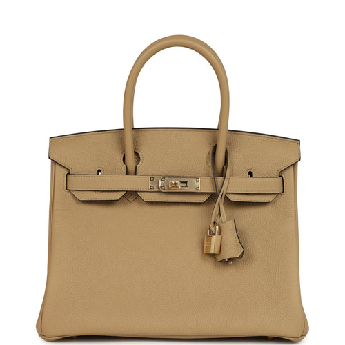 Hermes Birkin 30 Poussiere Togo Permabrass Hardware