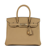 Hermes Birkin 30 Poussiere Togo Permabrass Hardware