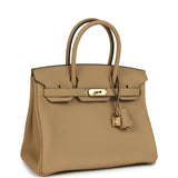Hermes Birkin 30 Poussiere Togo Permabrass Hardware