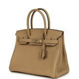 Hermes Birkin 30 Poussiere Togo Permabrass Hardware