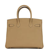 Hermes Birkin 30 Poussiere Togo Permabrass Hardware