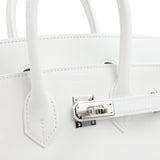 Hermes Birkin 25 New White Swift Palladium Hardware