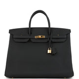 Hermes Birkin 40 Black Togo Gold Hardware