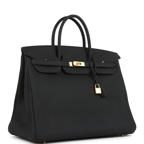 Hermes Birkin 40 Black Togo Gold Hardware
