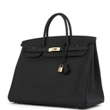 Hermes Birkin 40 Black Togo Gold Hardware