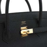 Hermes Birkin 40 Black Togo Gold Hardware