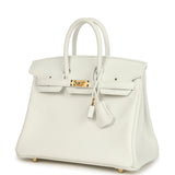 Hermes Birkin 25 New White Swift Gold Hardware