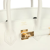 Hermes Birkin 25 New White Swift Gold Hardware