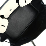 Pre-owned Hermes Special Order (HSS) Birkin 30 Craie and Black Togo Brushed Gold Hardware - Thumbnail View 8