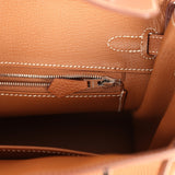 Pre-owned Hermes Birkin 25 Gold Togo Palladium Hardware - Thumbnail View 9