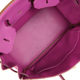 Pre-owned Hermes Birkin 35 Anemone Togo Gold Hardware