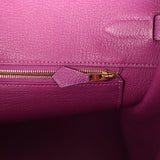 Pre-owned Hermes Birkin 35 Anemone Togo Gold Hardware