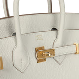 Hermes Birkin 25 Gris Pale Togo Gold Hardware