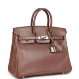 Pre-owned Hermes Birkin 25 Griolet Tadelakt Palladium Hardware - Thumbnail View 2