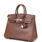 Pre-owned Hermes Birkin 25 Griolet Tadelakt Palladium Hardware - Thumbnail View 5