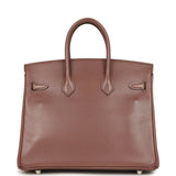 Pre-owned Hermes Birkin 25 Griolet Tadelakt Palladium Hardware - Thumbnail View 4