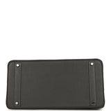 Pre-owned Hermes Birkin 40 Graphite Clemence Palladium Hardware