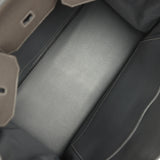 Pre-owned Hermes Birkin 40 Graphite Clemence Palladium Hardware