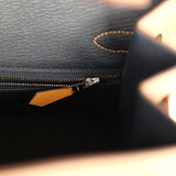 Pre-owned Hermes Casaque Birkin Sellier 30 Sesame and Etoupe Epsom Palladium Hardware