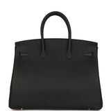Hermes Birkin 35 Black Togo Brushed Palladium Hardware