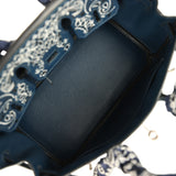 Pre-owned Jay Ahr Hermes Birkin 25 Bleu de Prusse Togo with Bandana Embroidery Palladium Hardware Payment 2