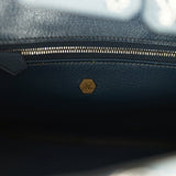 Pre-owned Jay Ahr Hermes Birkin 25 Bleu de Prusse Togo with Bandana Embroidery Palladium Hardware Payment 2