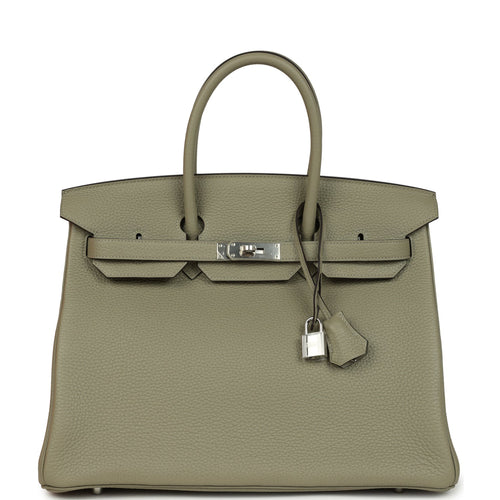 Hermes Birkin 35 Sauge Togo Palladium Hardware