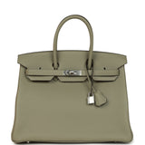 Hermes Birkin 35 Sauge Togo Palladium Hardware