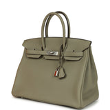 Hermes Birkin 35 Sauge Togo Palladium Hardware
