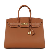 Hermes Birkin Sellier 35 Gold Madame Gold Hardware