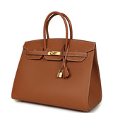 Hermes Birkin Sellier 35 Gold Madame Gold Hardware