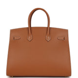 Hermes Birkin Sellier 35 Gold Madame Gold Hardware