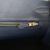 Hermes Birkin 35 Bleu Navy Togo Gold Hardware