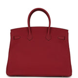 Hermes Birkin 35 Rubis Togo Gold Hardware