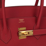 Hermes Birkin 35 Rubis Togo Gold Hardware