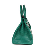 Hermes Birkin 35 Malachite Matte Porosus Crocodile Palladium Hardware - Thumbnail View 3