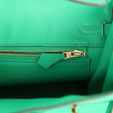 Hermes Birkin 25 Menthe Togo Gold Hardware