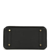 Pre-owned Hermes Birkin 25 Black Togo Gold Hardware