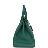 Pre-owned Hermes Birkin 35 Malachite Clemence Palladium Hardware - Thumbnail View 3