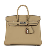 Hermes Birkin 25 Trench Togo Palladium Hardware