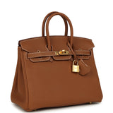 Hermes Birkin 25 Gold Togo Gold Hardware