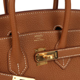 Hermes Birkin 25 Gold Togo Gold Hardware