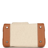 Hermes Birkin 25 Cargo Ecru-Beige Toile H and Gold Swift Palladium Hardware