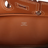 Hermes Birkin 25 Cargo Ecru-Beige Toile H and Gold Swift Palladium Hardware