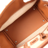 Hermes Birkin 25 Cargo Ecru-Beige Toile H and Gold Swift Palladium Hardware