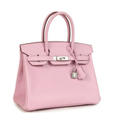 Hermes Birkin 30 Mauve Sylvestre Epsom Palladium Hardware - Thumbnail View 2