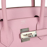 Hermes Birkin 30 Mauve Sylvestre Epsom Palladium Hardware - Thumbnail View 7