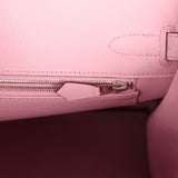Hermes Birkin 30 Mauve Sylvestre Epsom Palladium Hardware - Thumbnail View 9