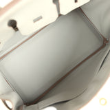 Pre-owned Hermes Birkin 25 Gris Perle Togo Gold Hardware